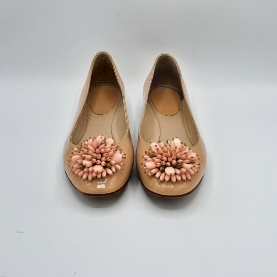 Ballerines Heyraud beige de seconde main