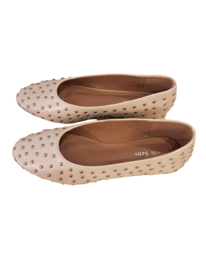 Ballerines à clous beige