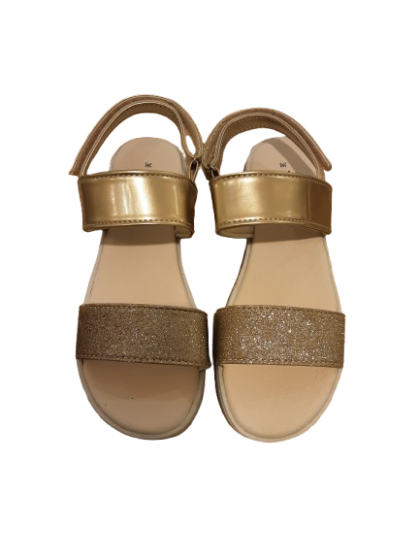 Sandale dorée et pailette TEX T36 synthétique de seconde main