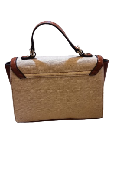 Sac a main bimatière beige/camel BOCAGE De Seconde Main