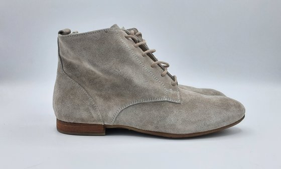 Bottine à lacets taupe de seconde main