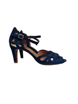 Sandale bleu roi et or - EVALINDA T38 de seconde main