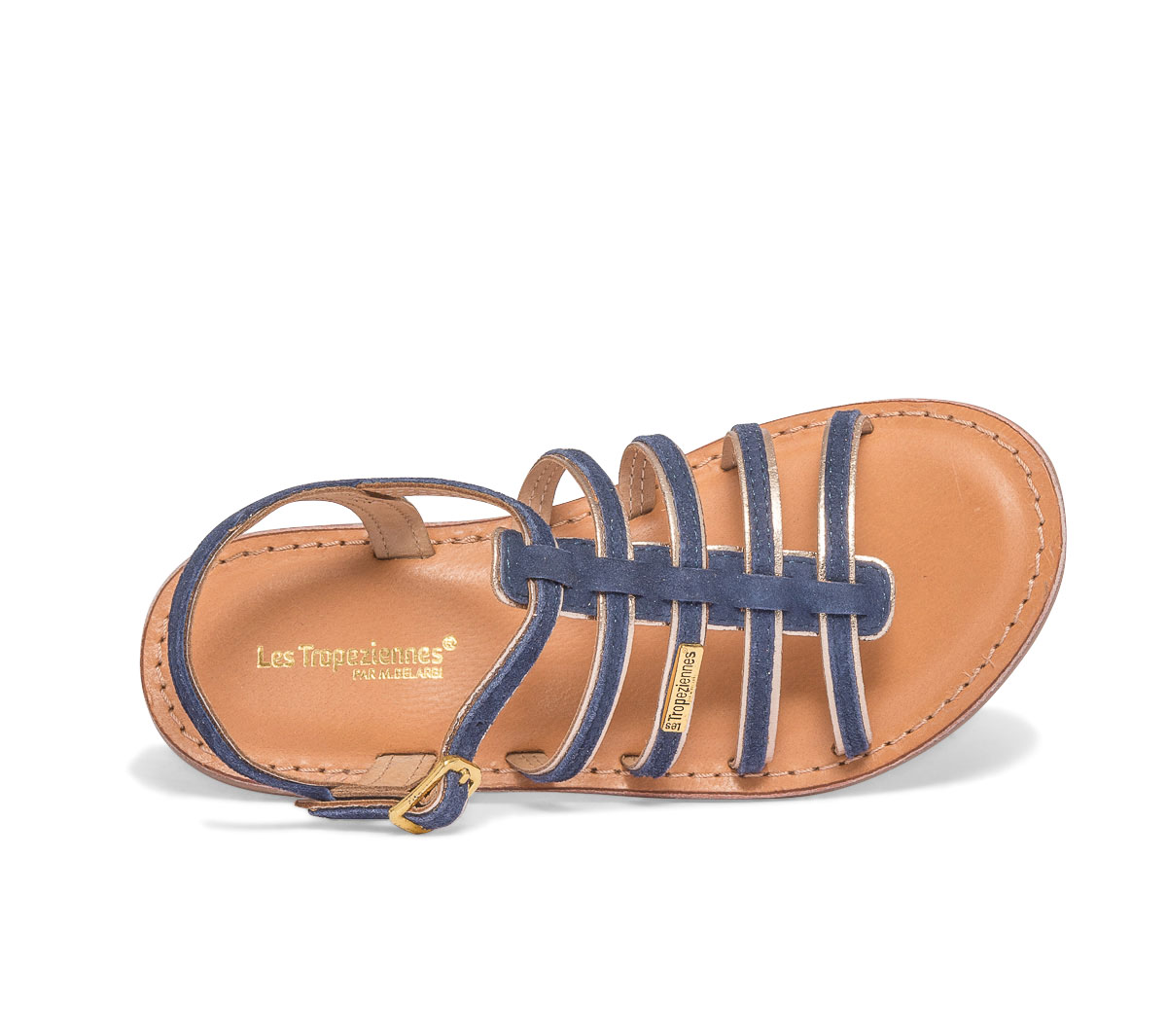 Sandale fille LES TROPÉZIENNES bleu marine