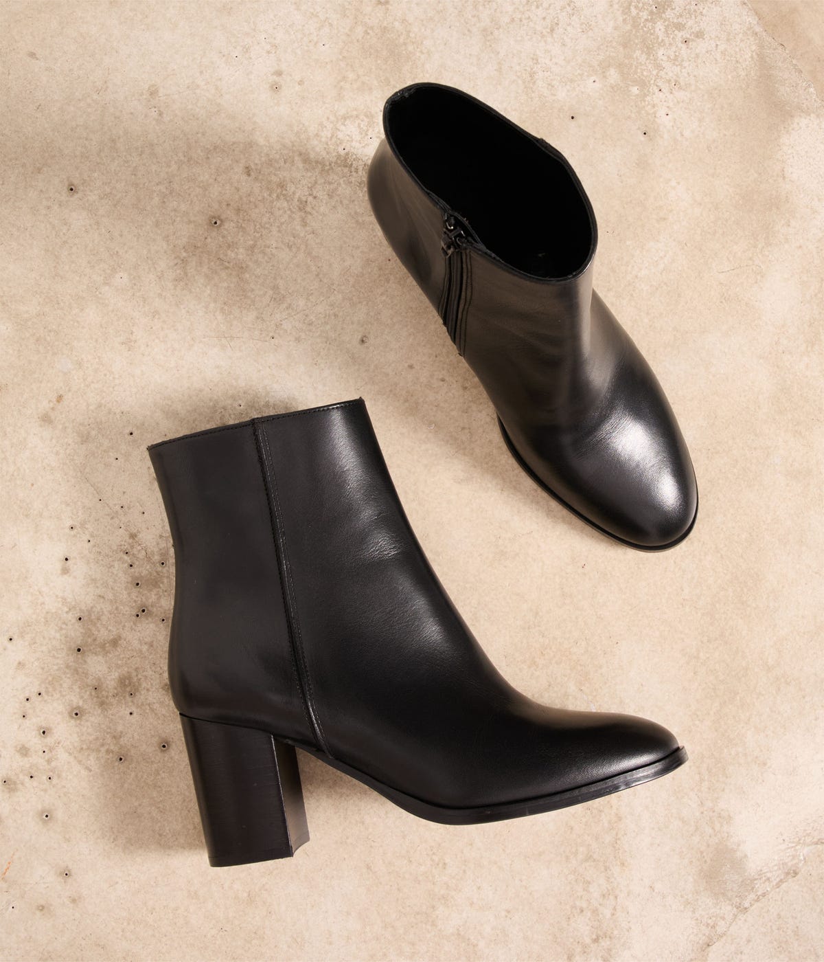 BOOTS À TALON ALI NOIR