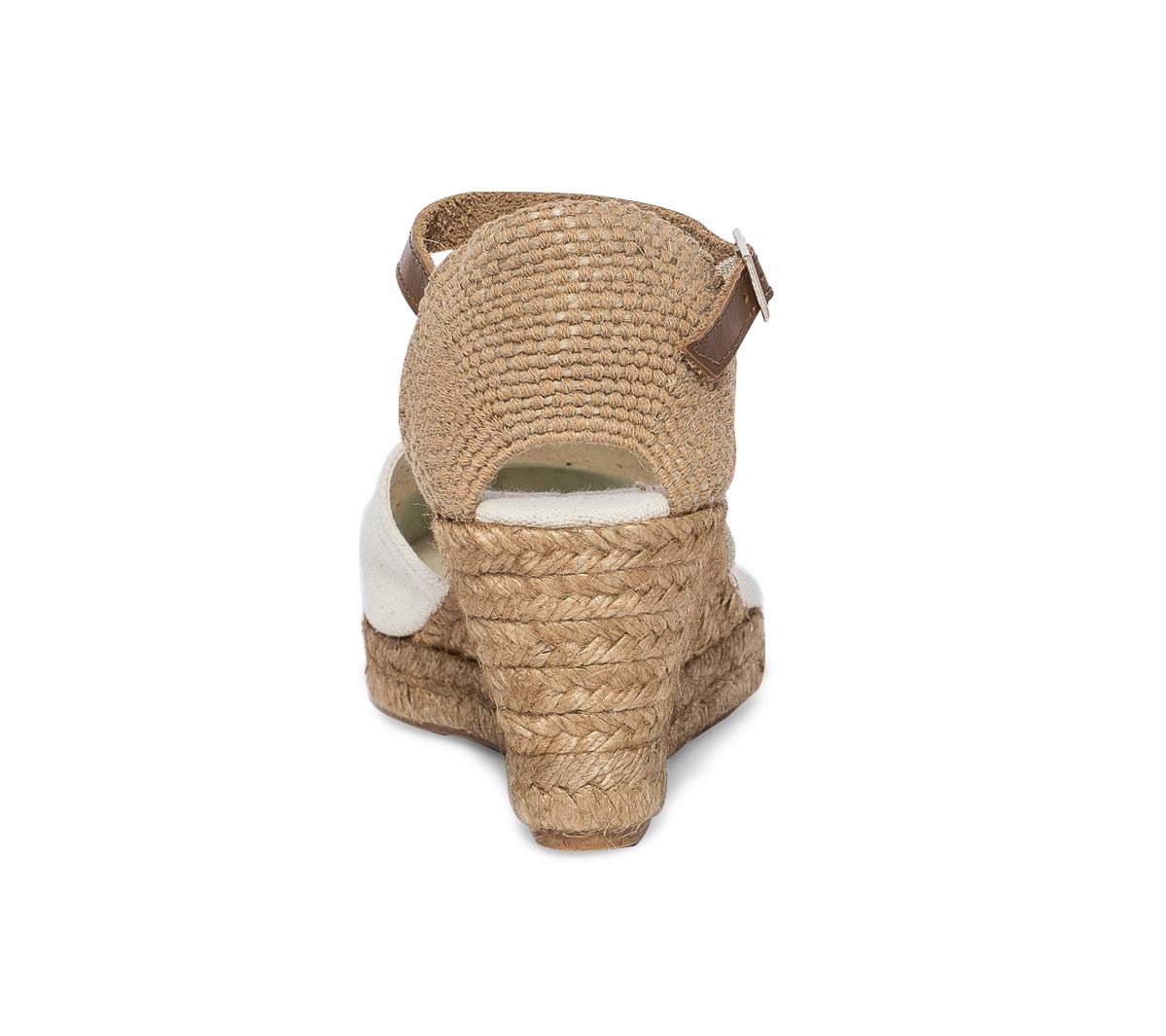 Espadrille compensée écrue
