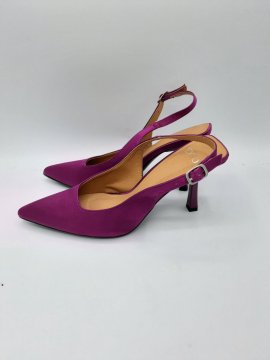 Escarpin texto violet de seconde main