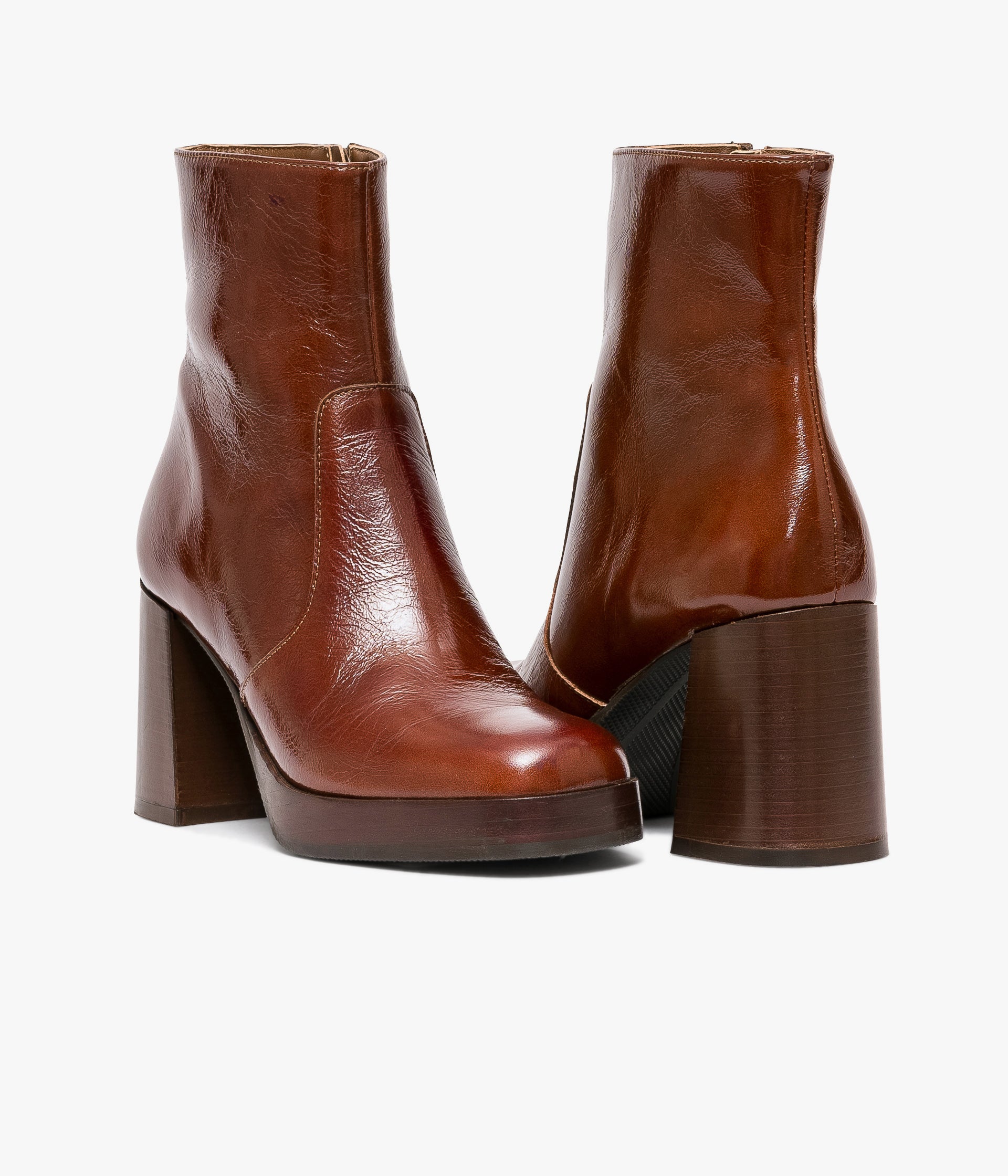 BOOTS EZRA COGNAC VINTAGE