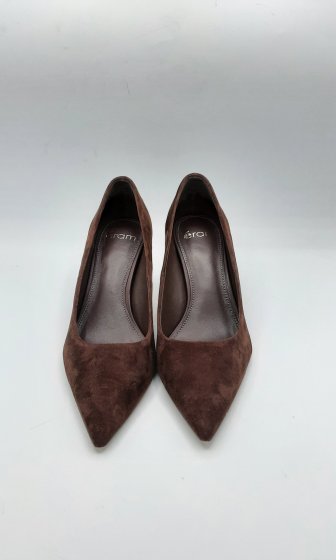 Escarpins velours marron chocolat
