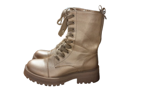 Bottines FINDLAY dorées de seconde main