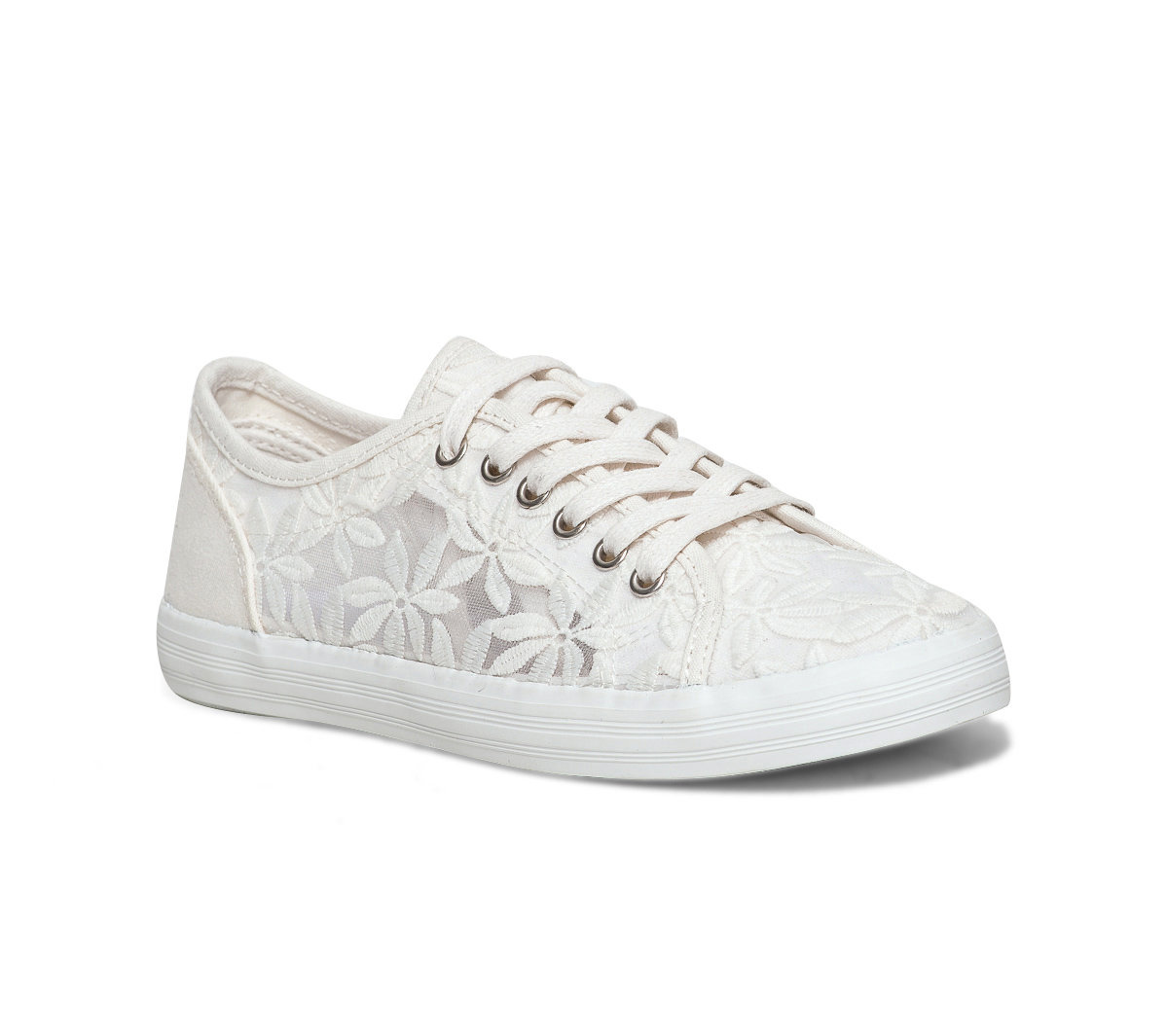 Tennis blanche en dentelle