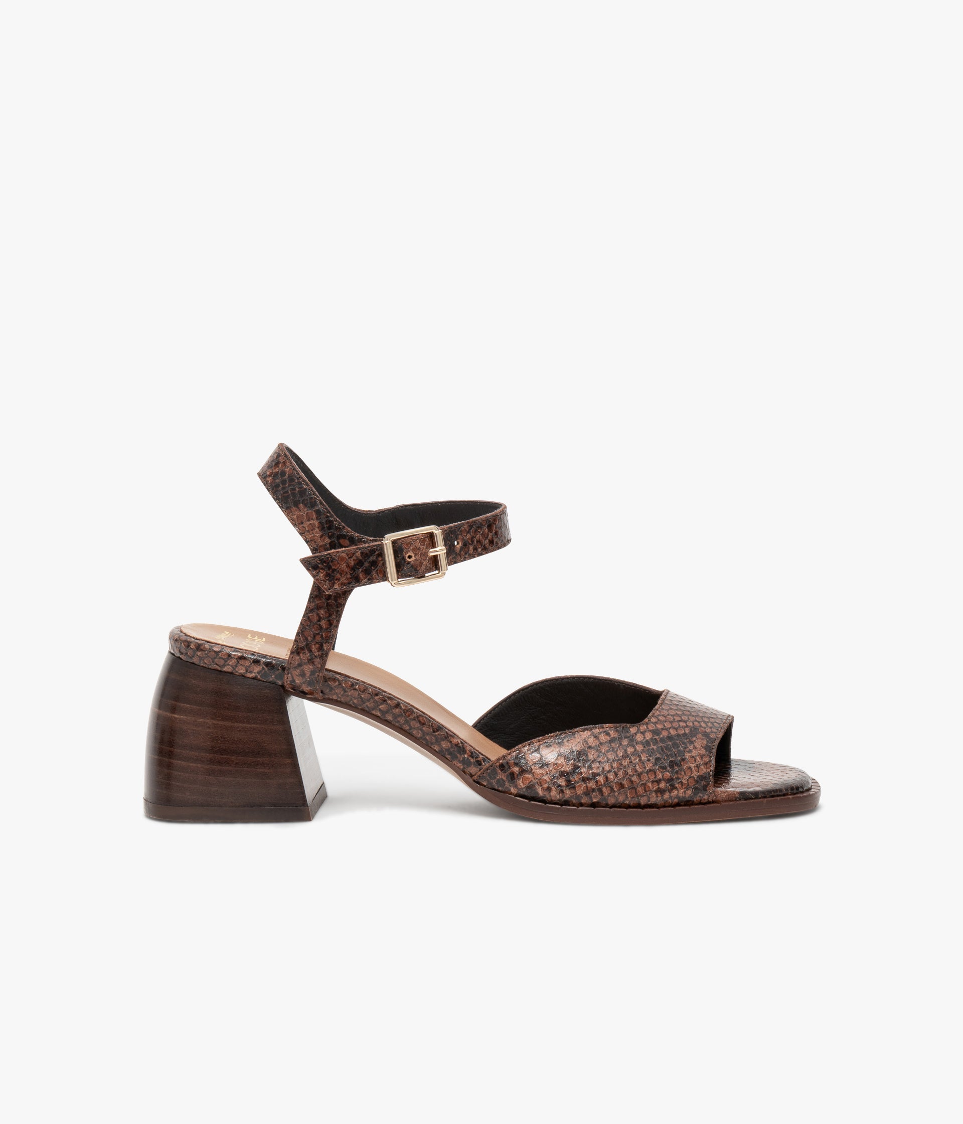 SANDALE HANSEL PYTHON MARRON
