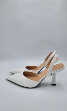 Slingbacks blanc de seconde main