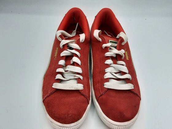 baskets puma rouge de seconde main