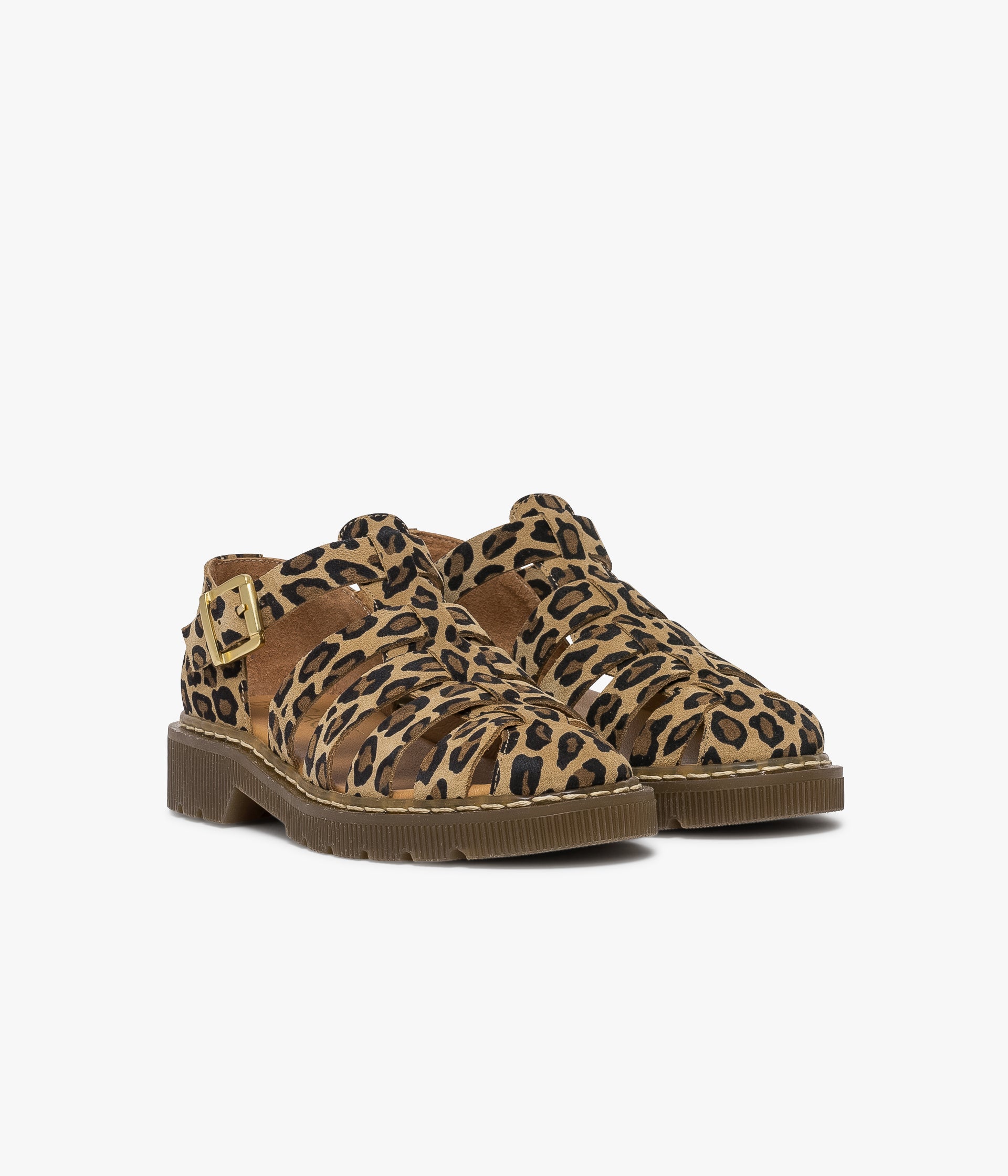 SANDALE CLAP LEOPARD