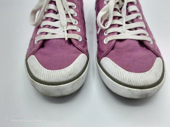Basket en toile violet TBS T38 de seconde main