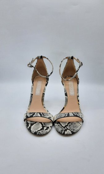 Sandales à talons motif python de seconde main