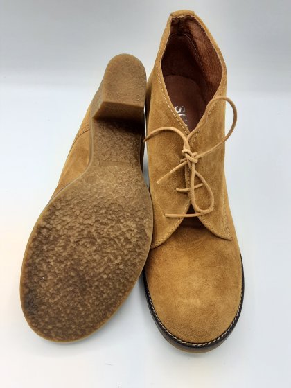 Boots à talon Scapa beige
