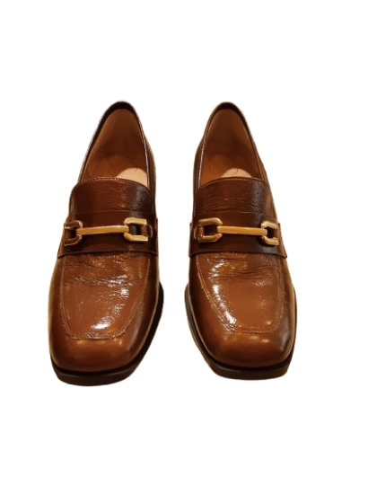 Mocassin à talon Marron clair UNISA de seconde main