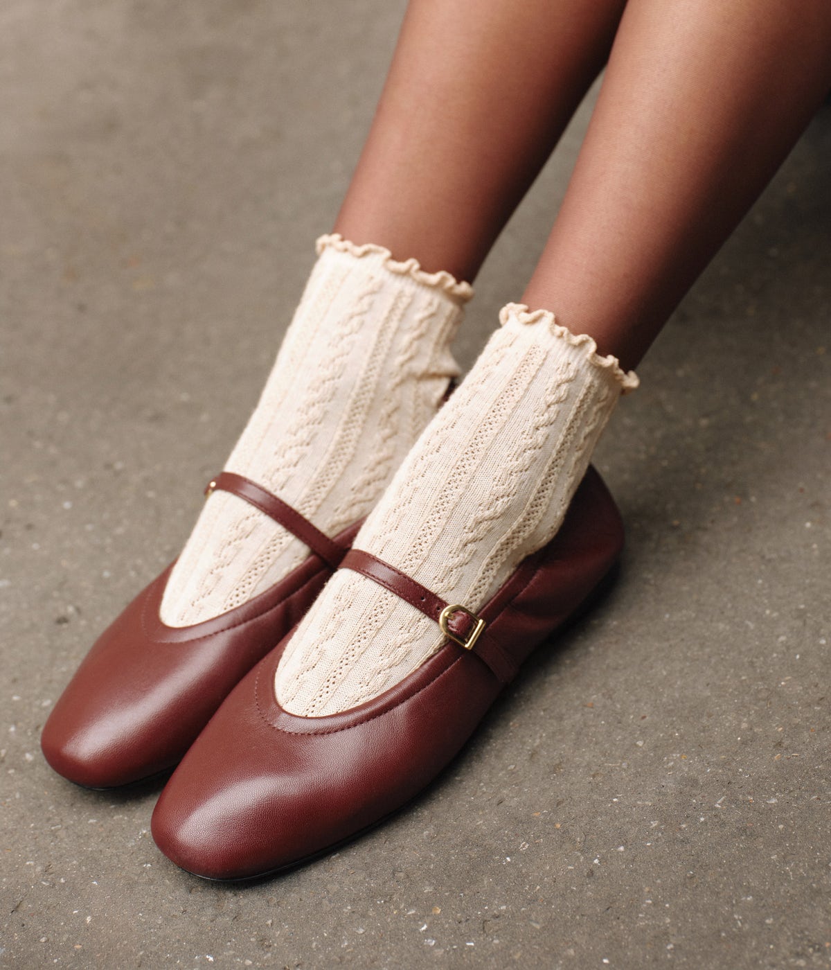 BALLERINE BETTINA BORDEAUX