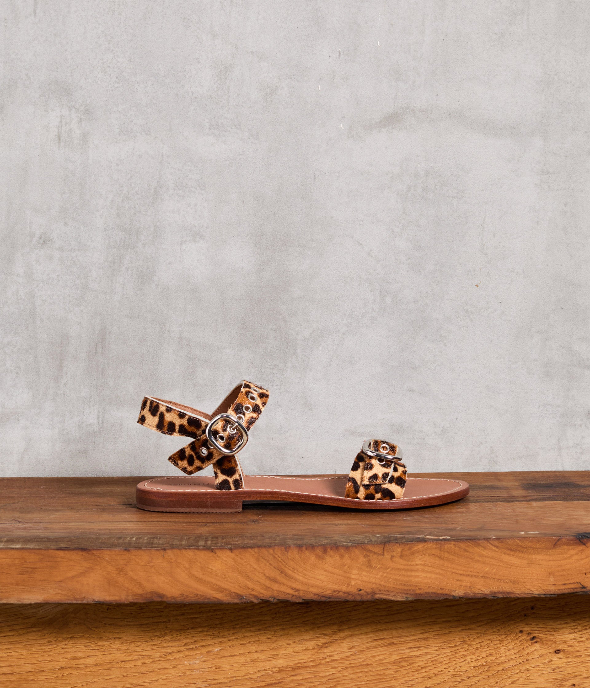SANDALE PLATE RAFIKI LEOPARD
