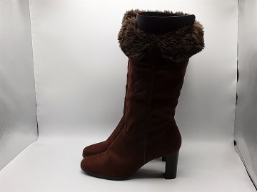 Bottes marron fourrées suédine 40 seconde main