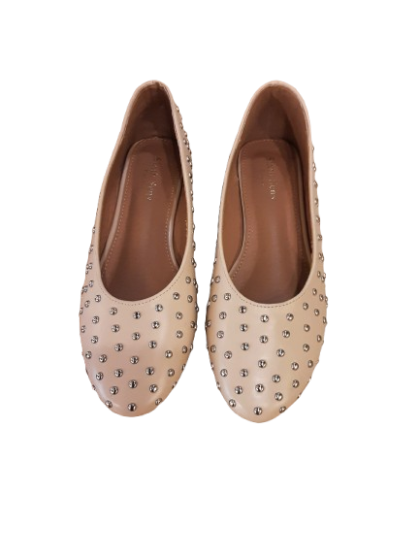 Ballerines à clous beige