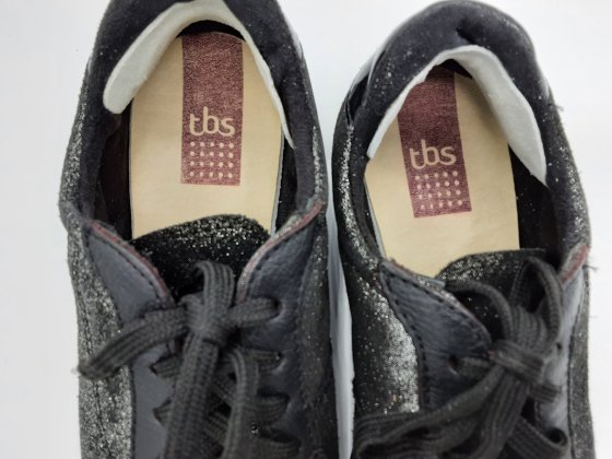 Baskets TBS noires pailletées de seconde main