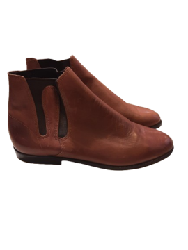 Boots plates camel FIGURATIF De Seconde Main