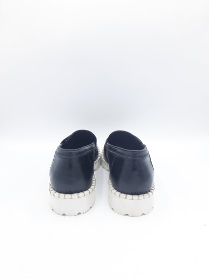 Mocassin en cuir noir de seconde main