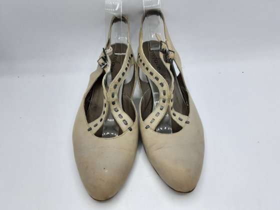 Sling Back ANNE FLAVIE  beiges de seconde main