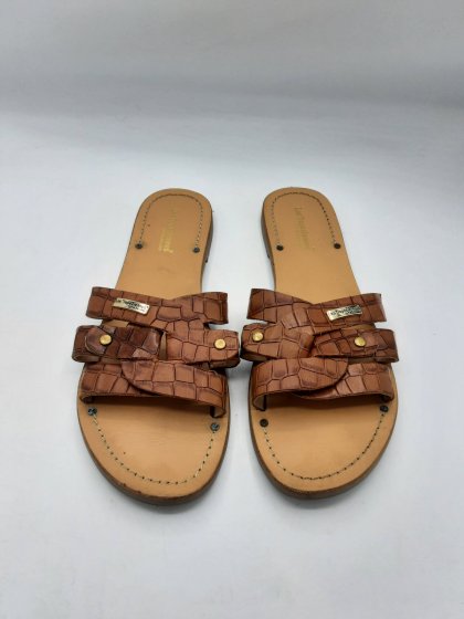 Mules LES TROPEZIENNES camel de seconde main