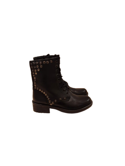 Bottines plates noires de seconde main