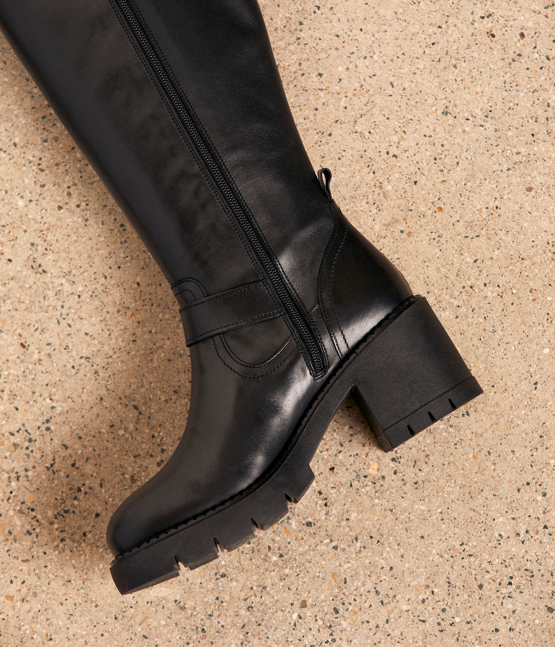 BOTTE À TALON DORIA NOIR