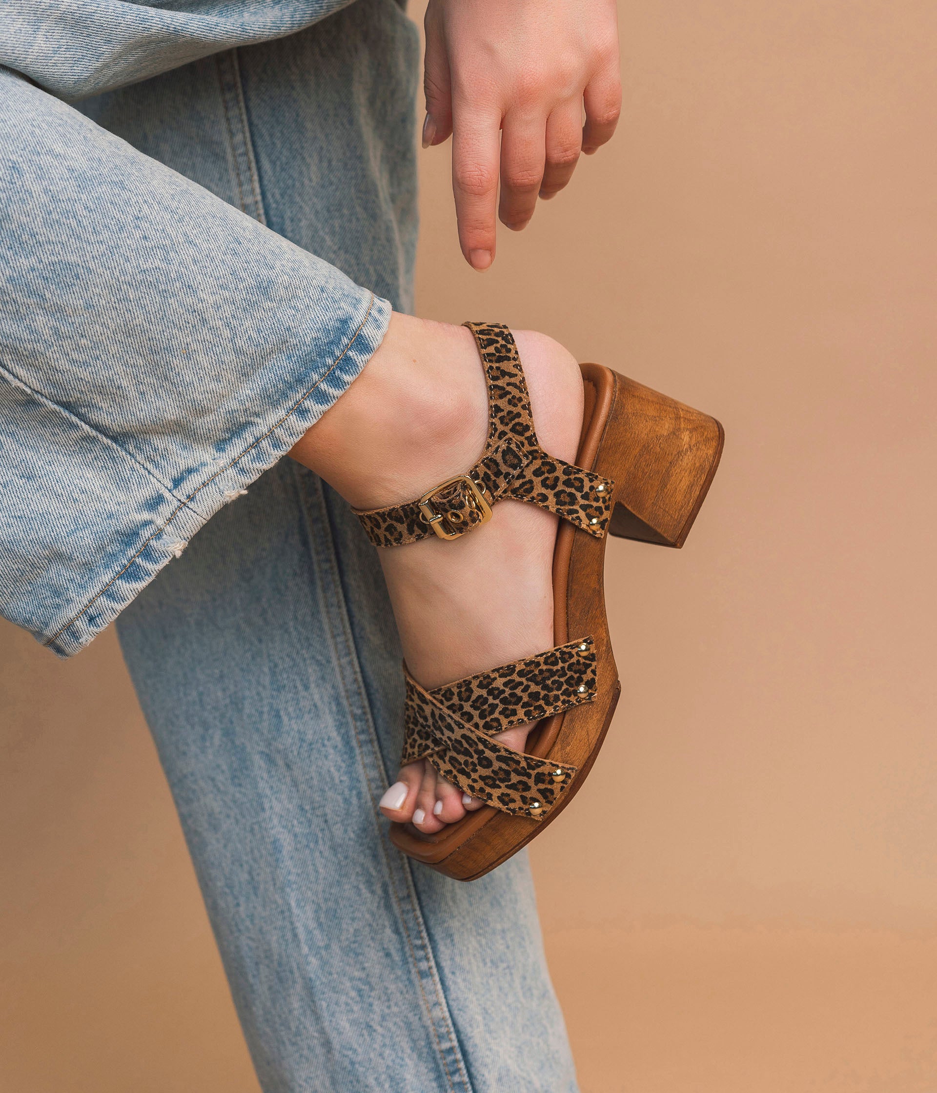 SANDALE HOSBO LEOPARD