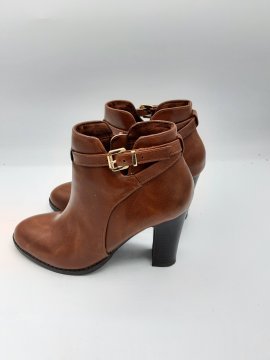 bottines à talon Gémo camel de seconde main