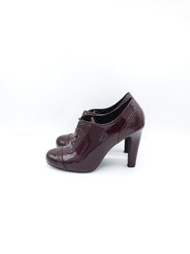 paires de derbies a talons bordeaux