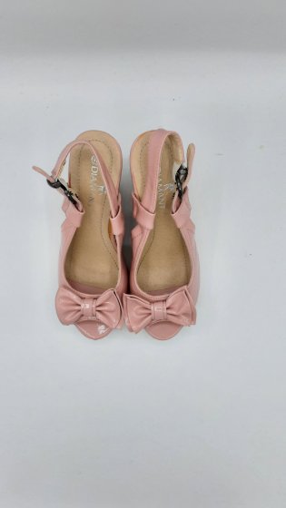 Paire de compensé rose vernis de seconde main