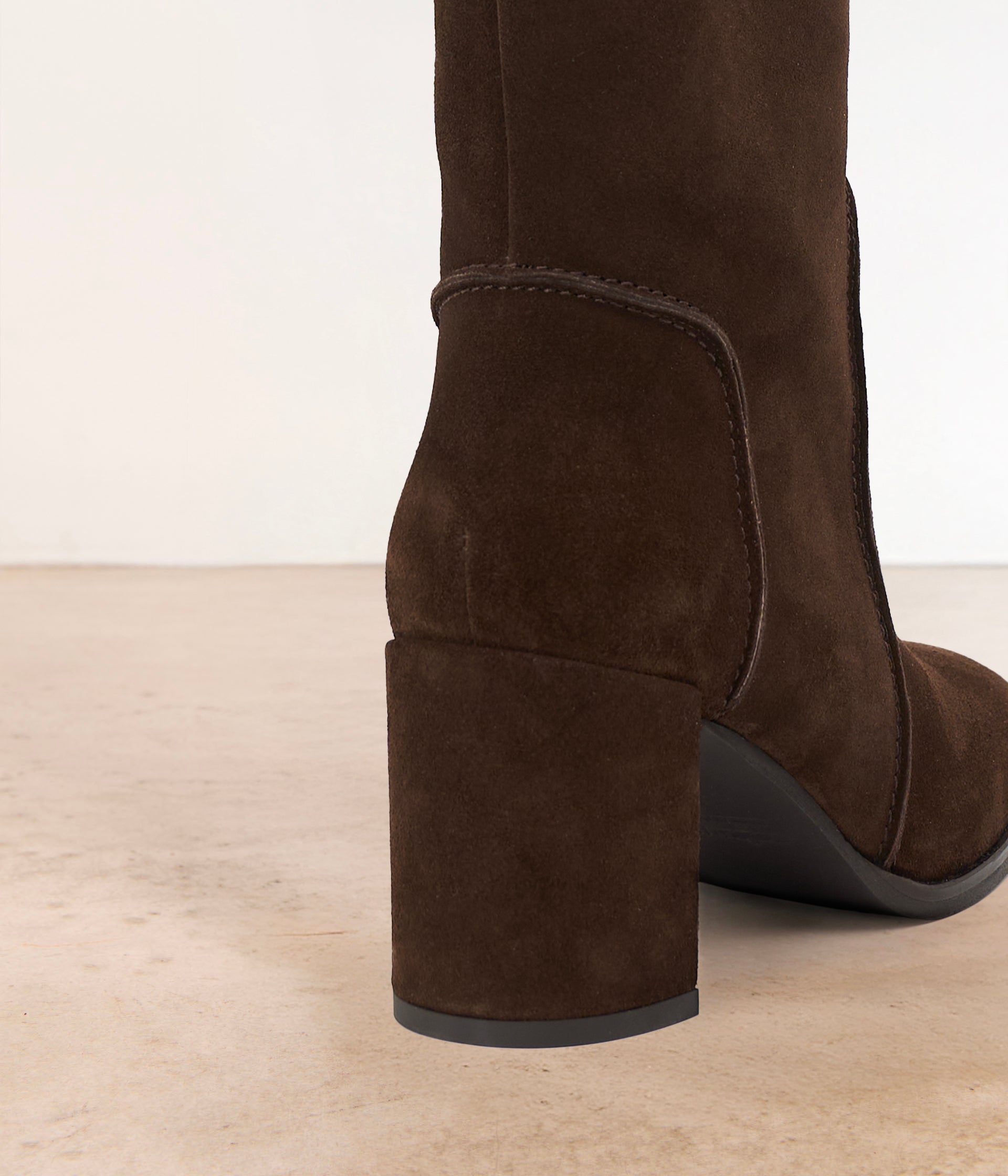 BOTTE À TALON PENELOPE CHOCOLAT