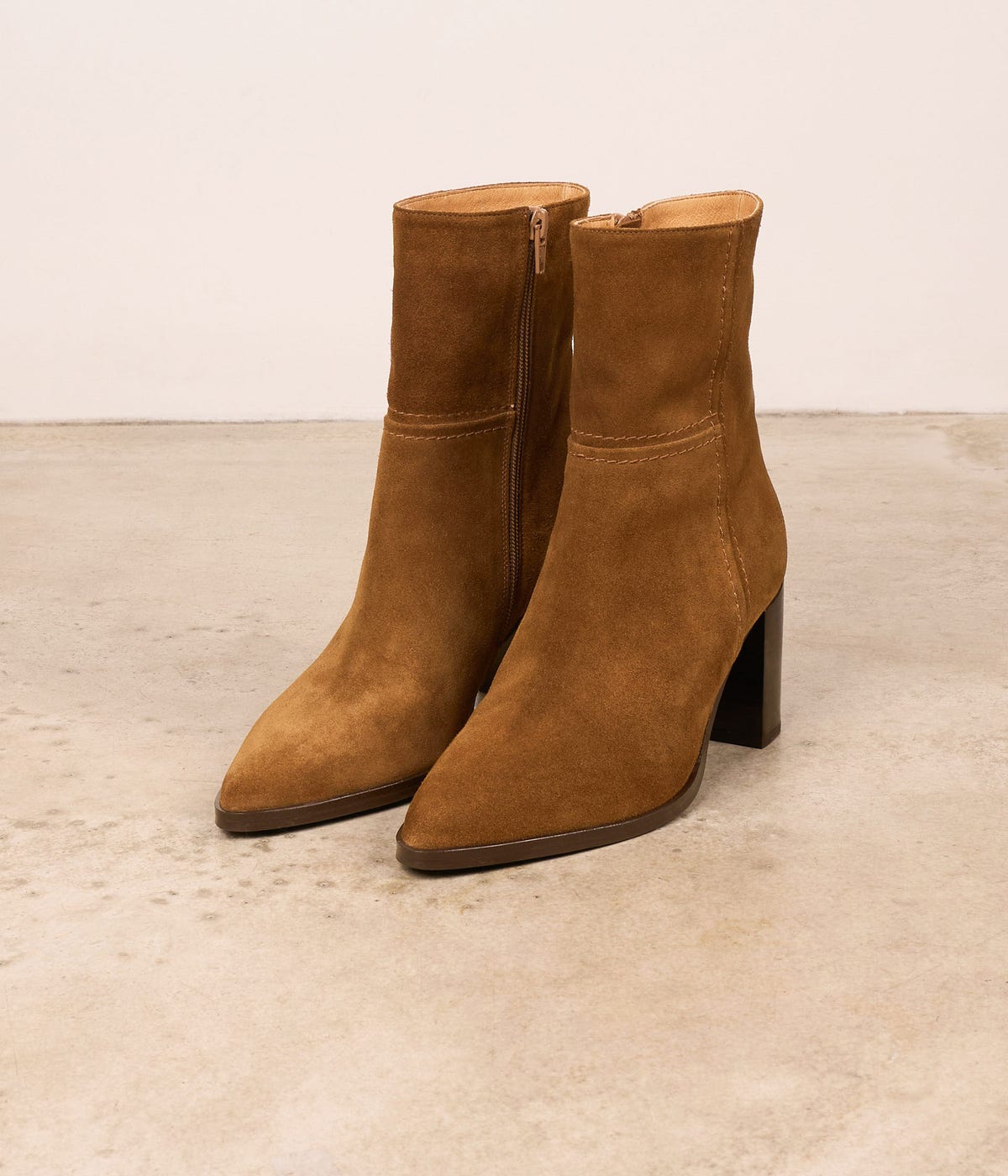 BOOTS À TALON CLEMENCE CAMEL