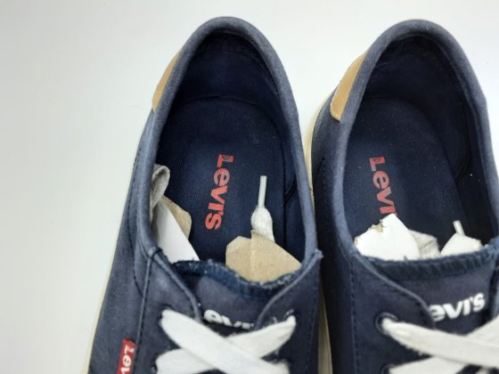 Baskets en toile LEVI'S marine de seconde main