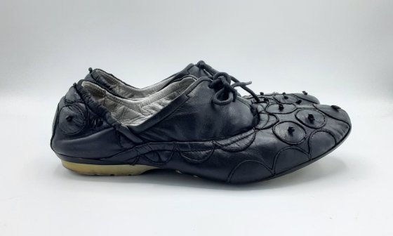 Derbies en cuir noir de seconde main