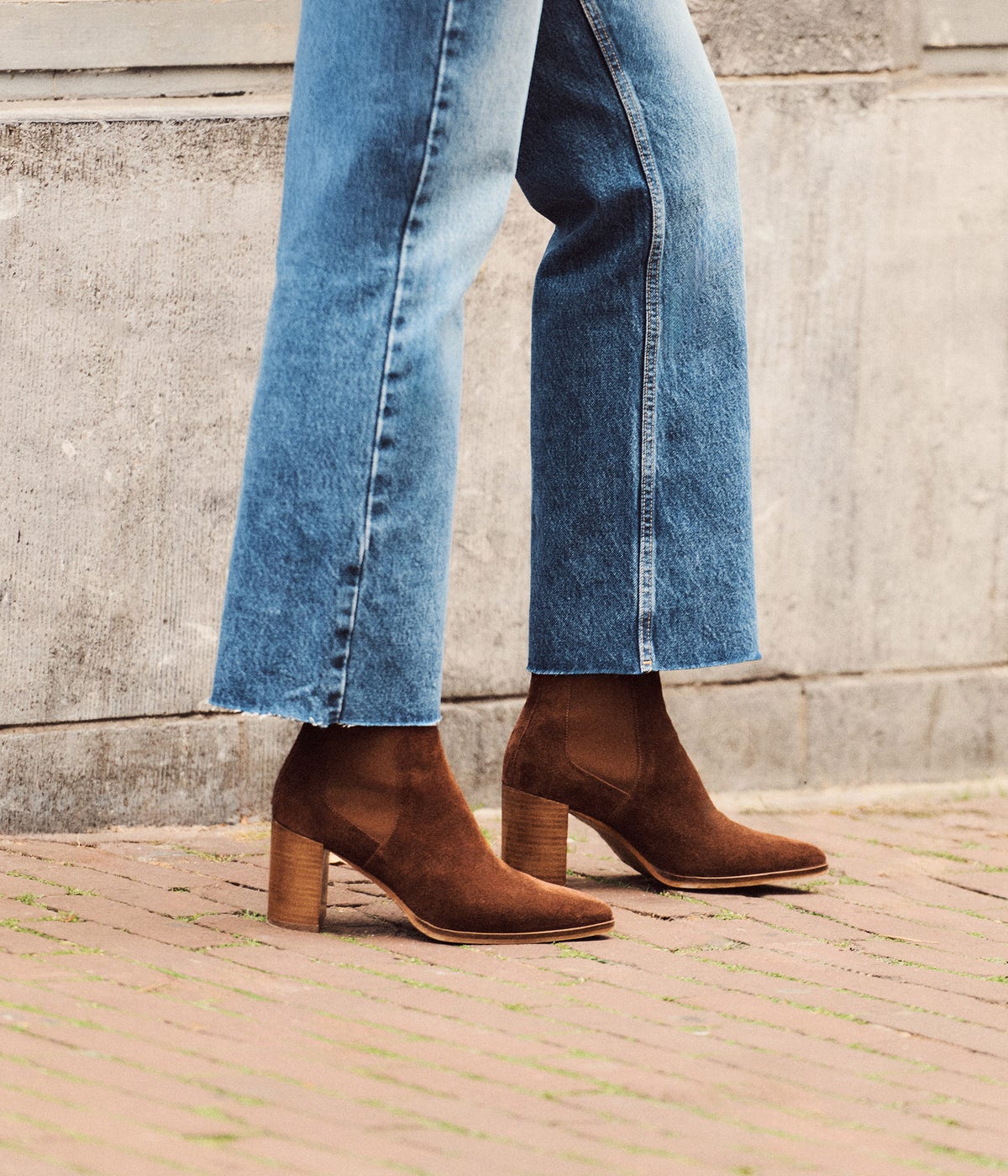 BOOTS À TALON LUDIVINE ACAJOU