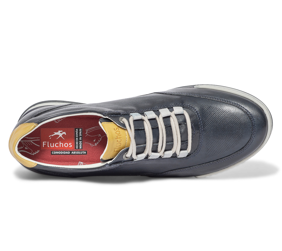 Tennis FLUCHOS marine en cuir