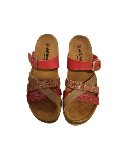 Sandale nue pied mule semelle intér cuir ARIMA T39 de seconde main