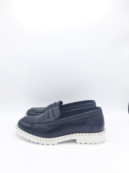 Mocassin en cuir noir de seconde main