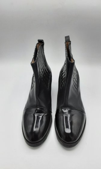 bottines noires à talons