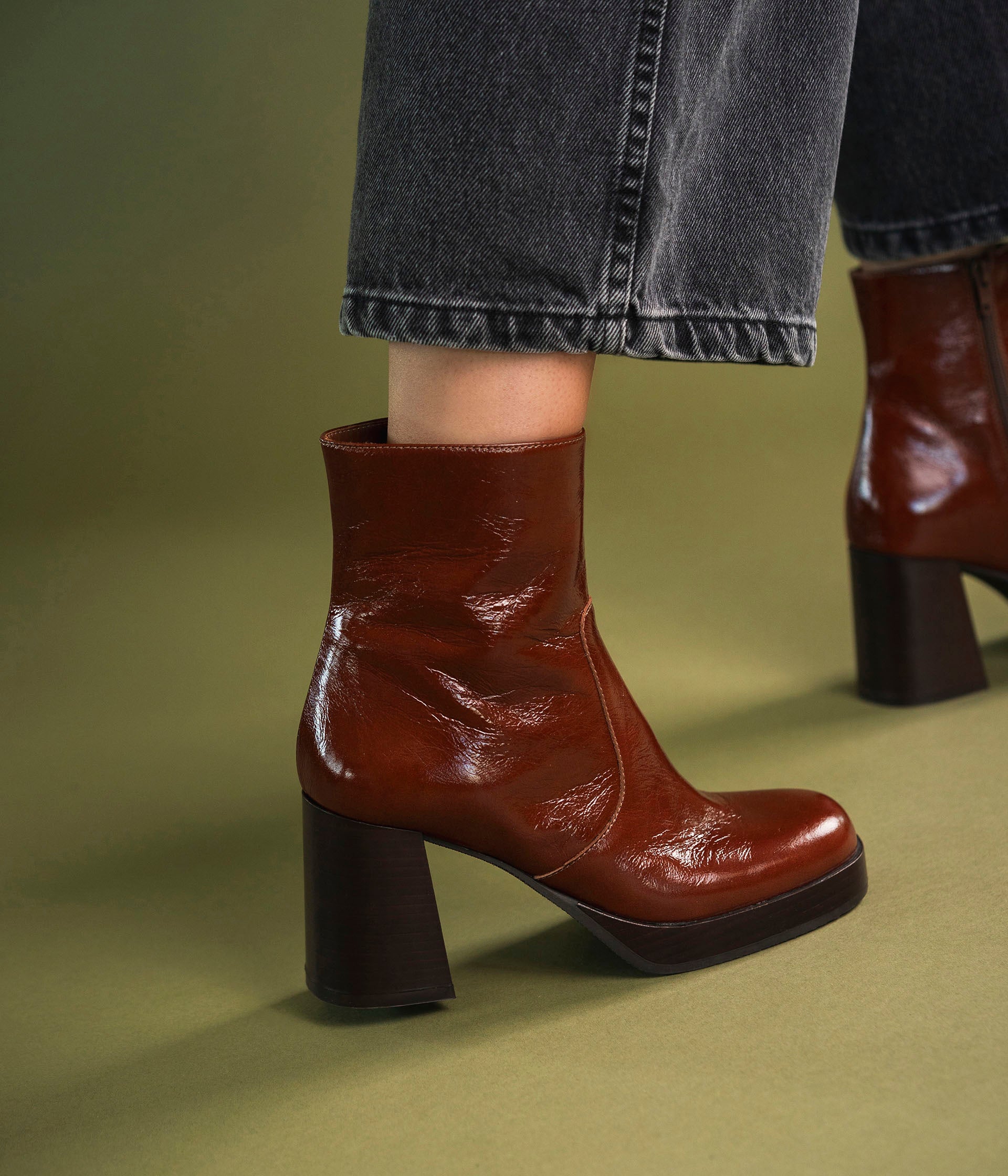 BOOTS EZRA COGNAC VINTAGE