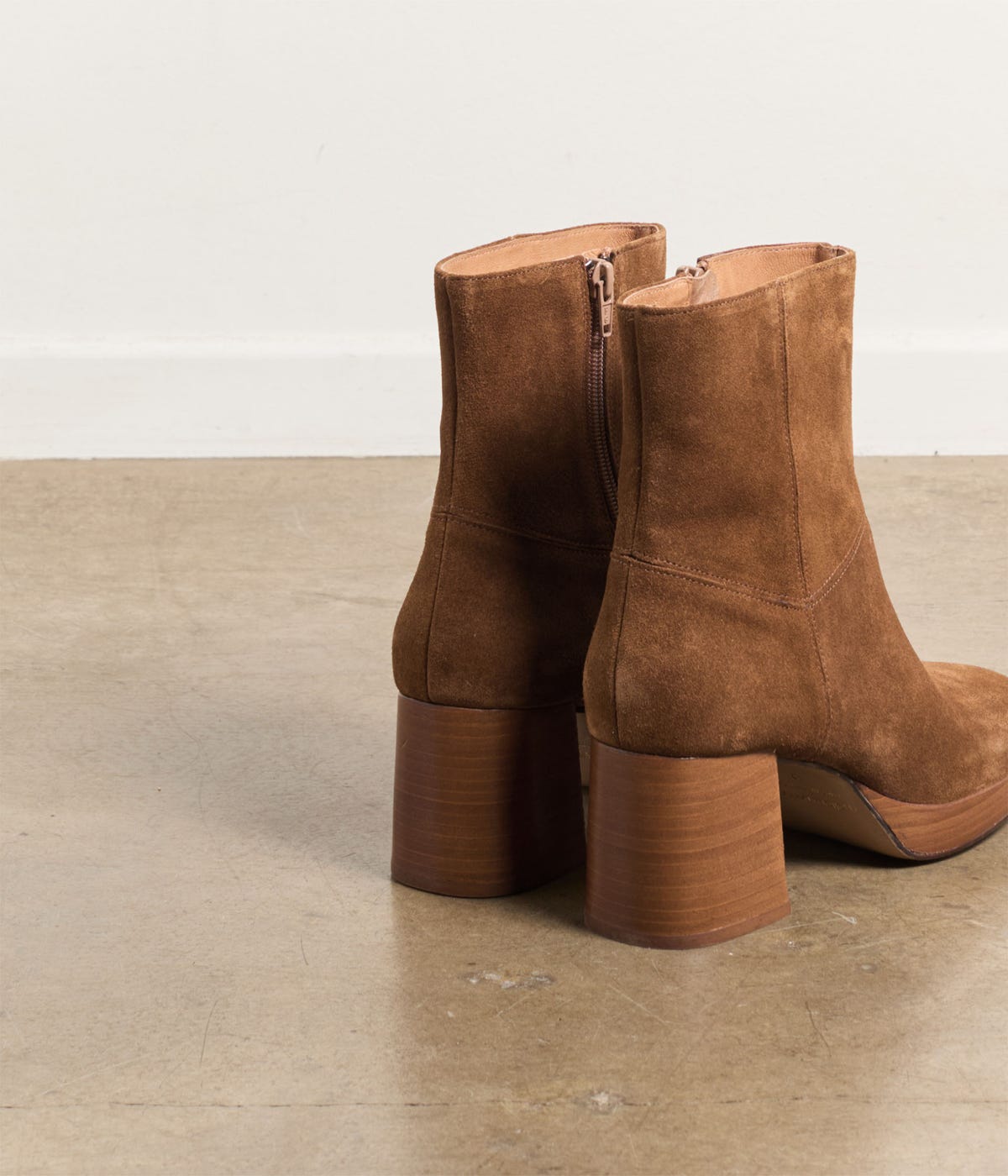 BOOTS À TALON INDIA CAMEL