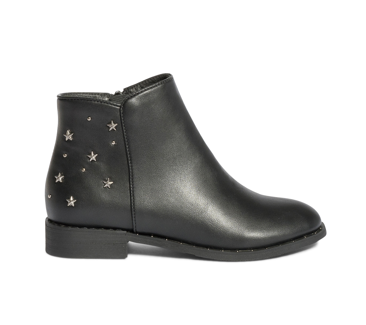 Boots noir avec clous et rivets étoiles