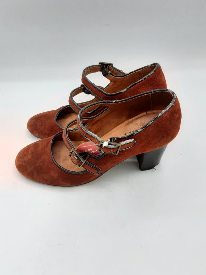 Escarpin multi-brides Jonak rouille de seconde main